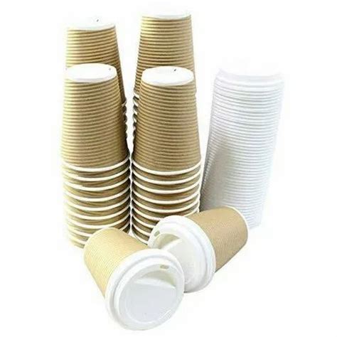 Plain Ripple Paper Disposable Cup Capacity Ml Mm At Rs