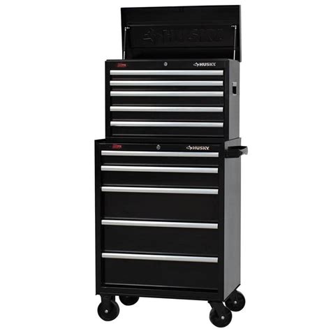 Husky 27 In W 10 Drawer Tool Chest And Cabinet Set H5CH2 H5TR2 The