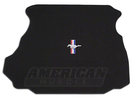 Lloyd Mustang Trunk Mat With Tri Bar Pony Logo Black 93146 94 98