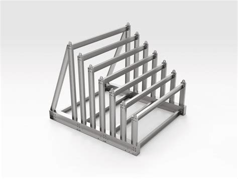 Half Sloping Vertical Steel Rack Bend Tech Defence