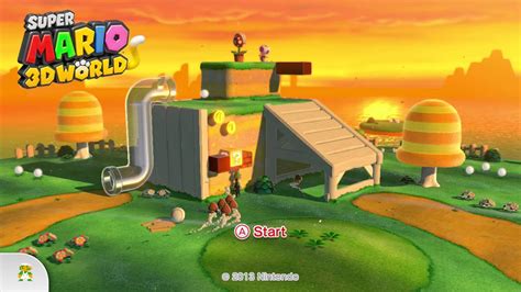 Super Mario 3D World Title Screen Wii U YouTube