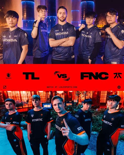 Lol Msi Bracket Stage Fnc Vs Tl Results And Games