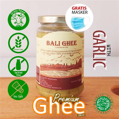 Jual Ghee Garlic Bawang Putih Grass Fed Clarified Butter Bali Ghee