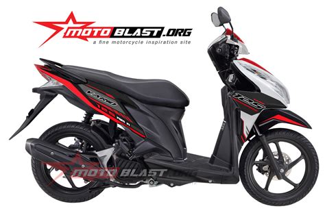 Modif Striping Honda Vario 125 White MOTOBLAST