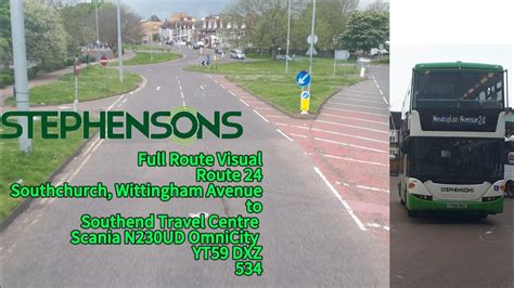 Full Route Visual Stephensons Of Essex Route 24 YT59 DXZ 534 YouTube