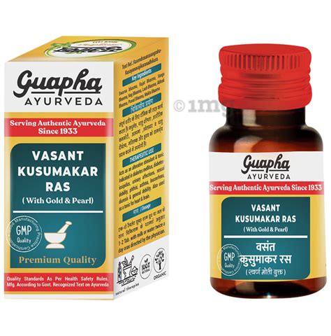 Guapha Ayurveda Vasant Kusumakar Ras With Gold Buy Box Of