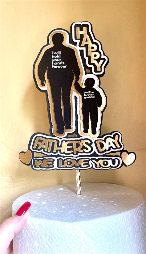 Happy Fathers Day Cake Topper Fathers Day Cake Topper Happy Fathers Day