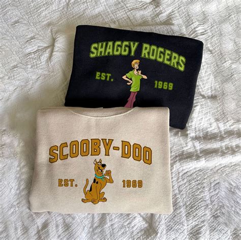 Shaggy Rogers Scooby Doo Print Sweatshirts Vintage Scooby Doo Shirt