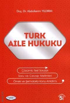 Türk Aile Hukuku Abdulkerim Yıldırım Kitap