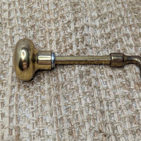 antique brass door knobs etsy