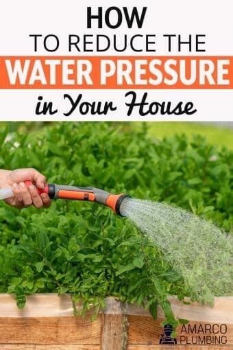 how to reduce the water pressure in your home