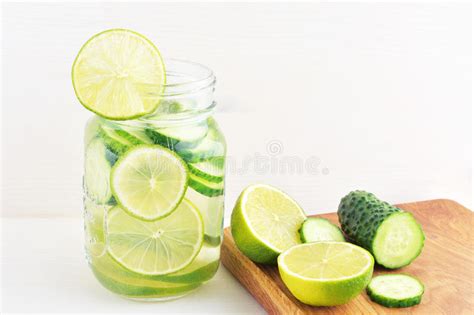 Detox Citrus Cucumber Water Stock Photo Image Of Cucumber Citrus