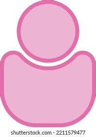 Profile Pink Icon Button Flaticon Stock Vector (Royalty Free ...