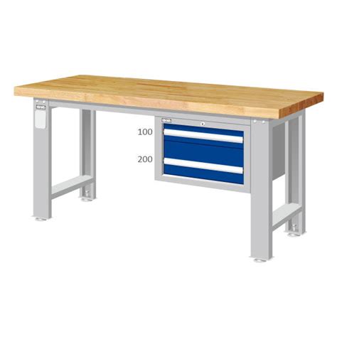Heavy Duty Workbench With Hanging 2 Drawer Cabinet Simz Werkz