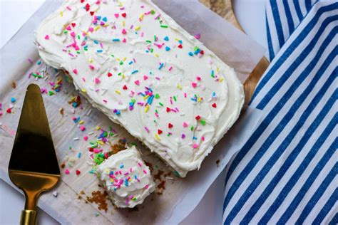 Easy Funfetti Sheet Cake Fluffy And Moist Baking With Ally