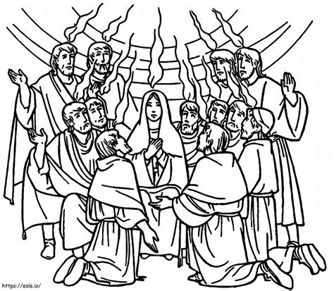 Pentecost Coloring Page