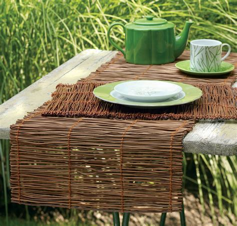 Table Runner Great For Outdoor Dining Outdoor Dining Outdoor Ottoman