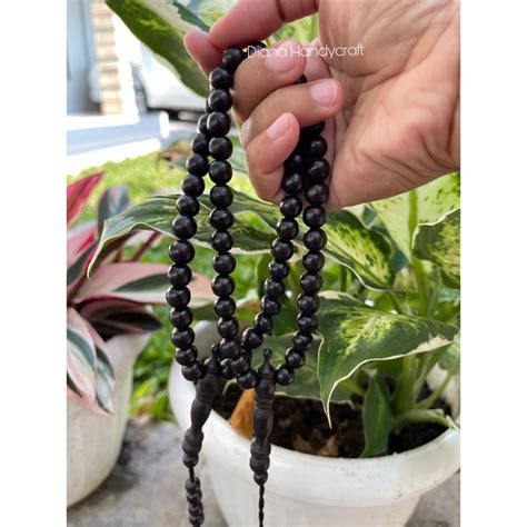 Raya 2024 HITAM KAYU Tasbih 33 Black Moringa Tasbih Original