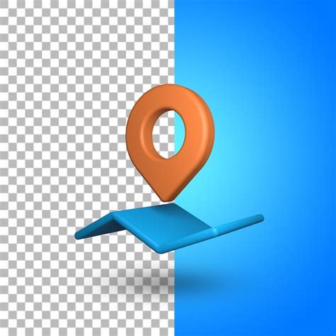 Premium PSD Maps Icon 3d Rendering