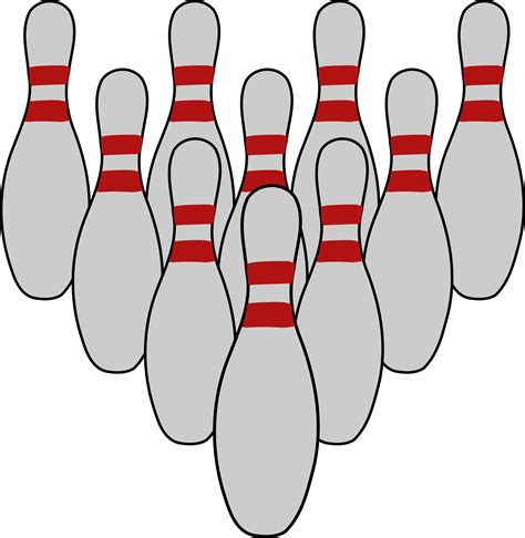 Clipart Bowling Tenpins