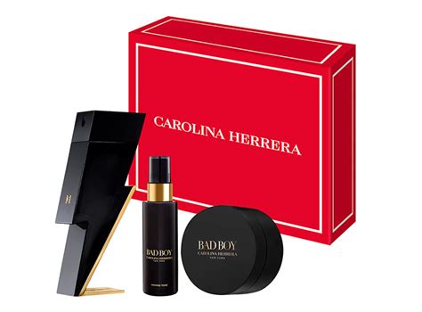 Ripley SET PERFUME CAROLINA HERRERA BAD BOY HOMBRE EDT 100 ML CERA