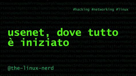 GNU Linux usenet dove tutto è iniziato YouTube