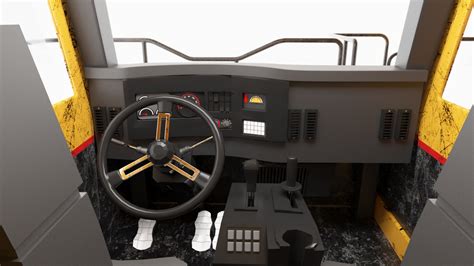 Dump Truck Ridded With Cabin Interior - Haul Mining Truck - Detailed 3D ...