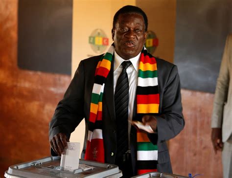 Zanu Pf S Emmerson Mnangagwa Wins Zimbabwe Election