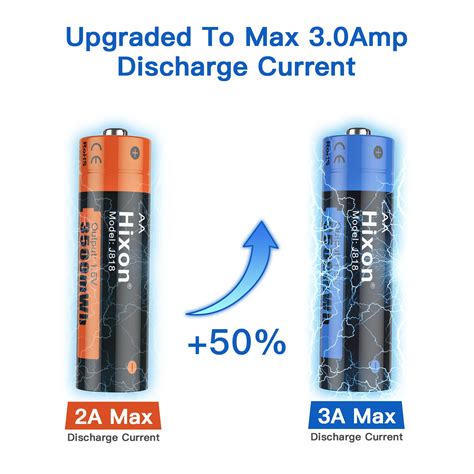 Palo V Aa Batterie Rechargeable Mah Batteries Au Lithium Aa