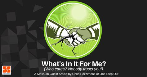 Whats In It For Me Maxsum Consulting