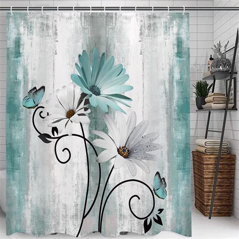 3d Flower Plum Blossom Lotus Lavender Rose Shower Curtains Bathroom