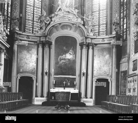 The Photograph From 1934 Shows The Chancel Of The Marienkirche In