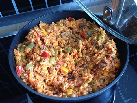 Reis Hackfleisch Pfanne Mit Paprika Von Iris75 Chefkoch De