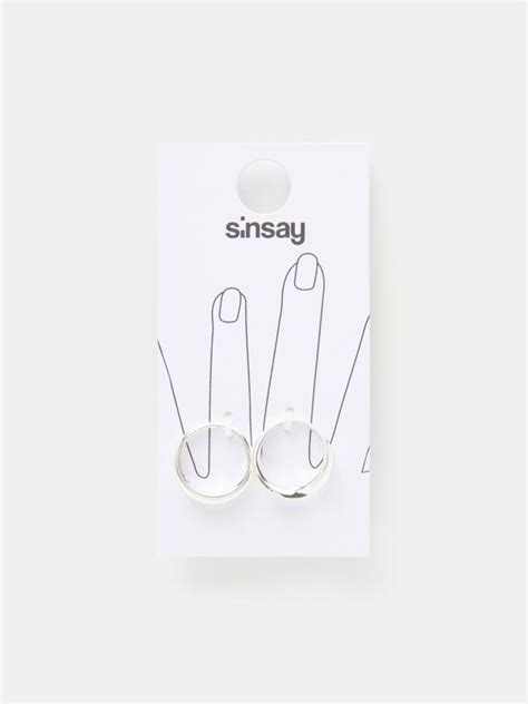 Pierścionki 2 Pack Kolor Srebrny Sinsay 9229f Slv