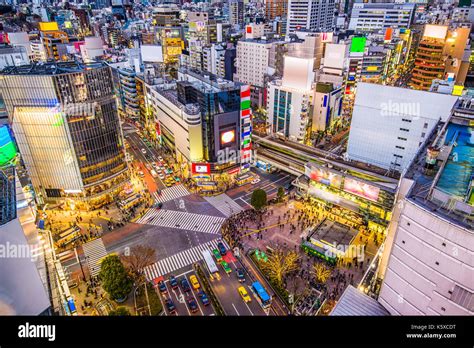 shibuya tokyo japan cityscape  shibuya crossing stock photo alamy