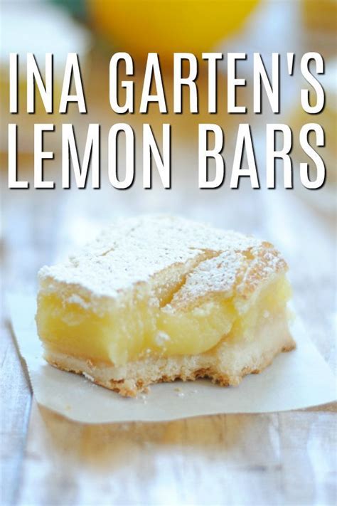 Ina garten s lemon bars – Artofit