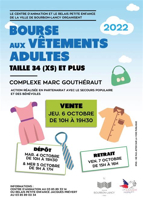 Bourse Aux V Tements Adultes Ville De Bourbon Lancy Ville De