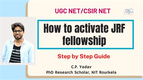 How To Activate Jrf Fellowship Ugc Net Csir Net All Process Step By