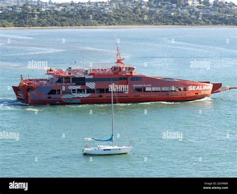 Auckland New Zealand Jun 25 2021 Aerial View Of Sealink Passenger