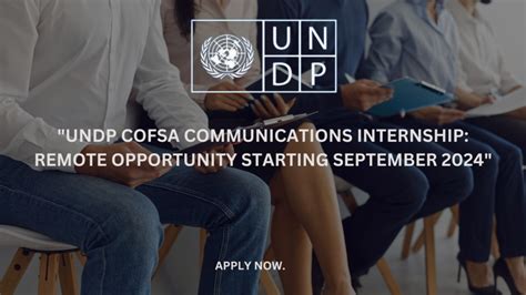 Undp Cofsa Communications Internship Remote Opportunity Starting