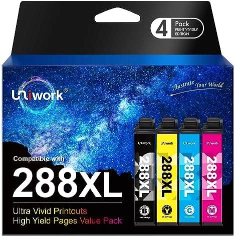 Amazon Uniwork Cartucho De Tinta De Repuesto Para Epson 288XL