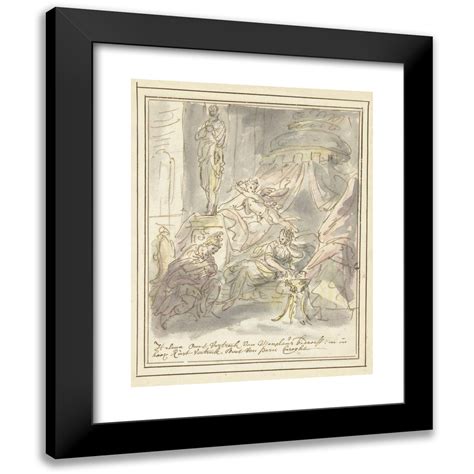 Elias Van Nijmegen X Black Modern Framed Museum Art Print Titled