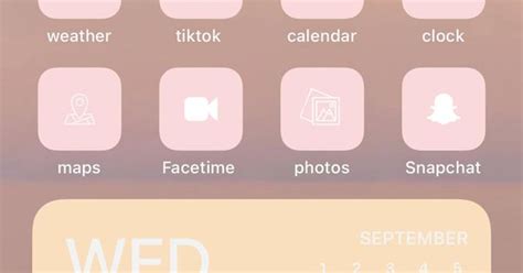 Drawing Illustration Social Media Icons Light Pink App Icons