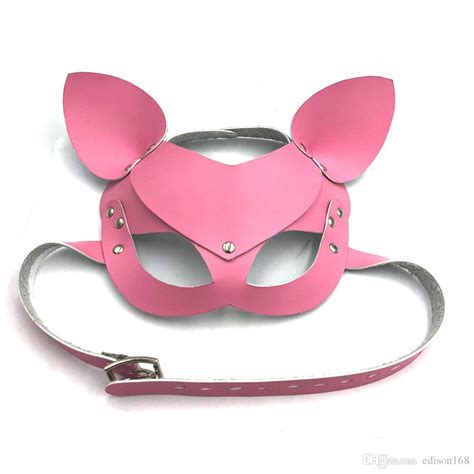 Cosplay Leather Open Eye Eyepatch Fox Mask Adults BDSM Games Bondage