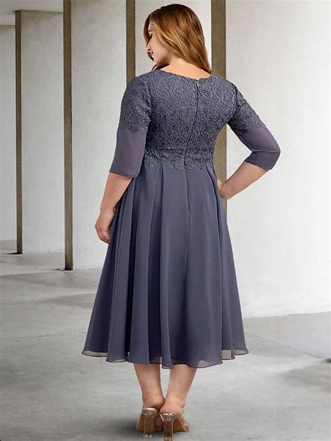 A Line Plus Size Curve Mother Of The Bride Dresses Elegant Dress Formal