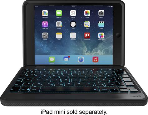 Best Buy ZAGG Rugged Folio Keyboard Case For Apple IPad Mini IPad