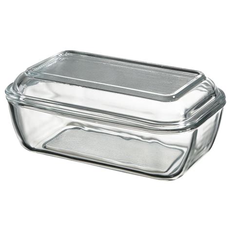 GRYNSOPP Butter dish, clear glass - IKEA