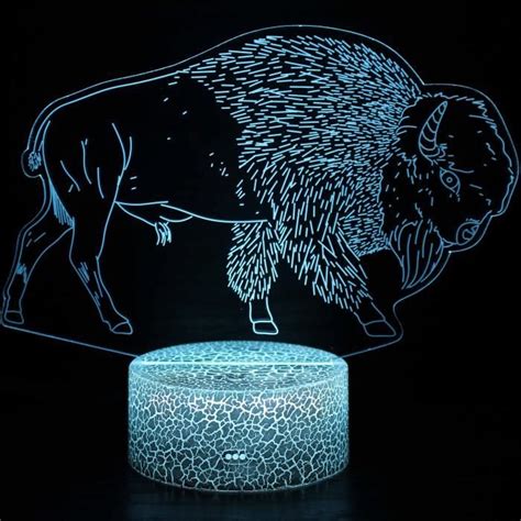 Veilleuse D Yak Lampe Changeante De Couleurs Avec T L Commande