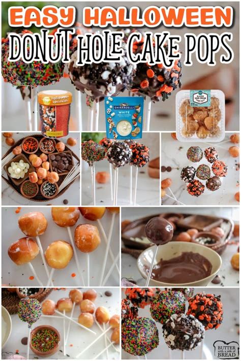 HALLOWEEN DONUT HOLE CAKE POPS Butter With A Side Of Bread