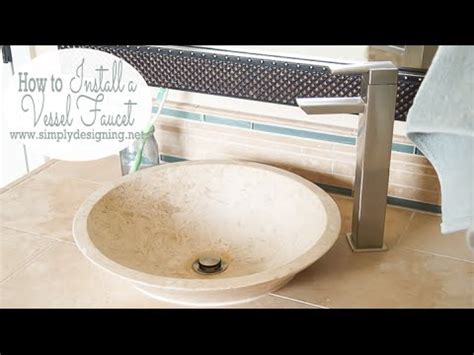 How To Install A Vessel Sink Faucet Youtube